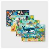Gigglescape 4pk Puzzles 48-100pcs   Kids 3+