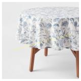Threshold 70" Cotton Floral Round Tablecloth