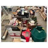 Office supplies, tree stands & collars, decor
