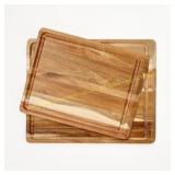 Acacia Cutting Board Set Natural - Figmint