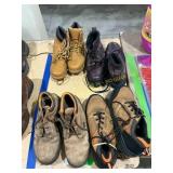 Assorted size work boots
