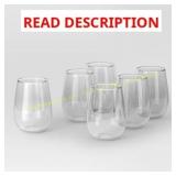 Threshold 15oz Stemless Wine Glasses (6)