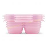 Ello 8pc Snap & Nest Snack Containers Pink