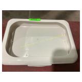 Plastic foil pan tray