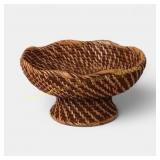 Rattan Fruit Bowl Dark Walnut - Threshold