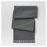 Threshold 72x14 Cotton Textured Runner, Gray