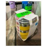12oz 2pk Stacking Tumbler with Lid Yellow