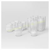 Threshold 12pc Mixed Ribbed Cassin Tumbler Set