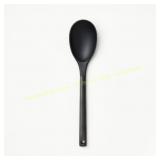 2 ct. Stainless Steel & Nylon Solid Spoon Matte Bl