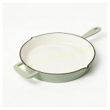 12" Enamel Skillet Sage Green - Figmint