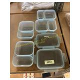 4ct. Ello Tupperware Containers, 2 Lids