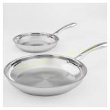 Cuisinart 10in. & 12in. Stainless Skillet Set