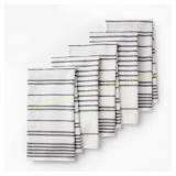 Figmint 5pc Gray Kitchen Towels, Stripe