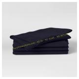 Threshold  4pk. Cotton Easy Care Napkins Dark Blue