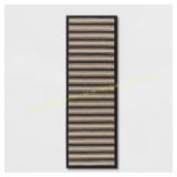 Threshold 20x60 Vintage Runner Rug, Black/Brown