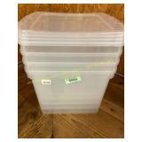 Homz 3pk Latching storage containers