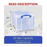 2pk Really Useful Box 32L Storage Container