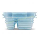 Ello 8pc Snap & Nest Snack Containers Blue