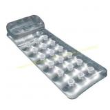 Silver French Mattress Pool Lounger Float