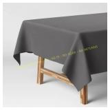 84x60in. Cotton Tablecloth Gray - Threshold