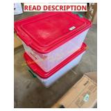 Homz 2pk 64qt & Homz 66qt container