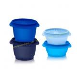Tupperware 8pc Heritage Food Storage Set Blue