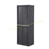 Sterilite Gray 2-Door Cabinet