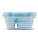 Ello 8pc Snap & Nest Snack Containers Blue