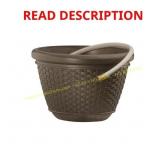 Suncast 50 ft. Resin Wicker Hose Pot (No Rope)