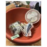 Planters, Small fan, etc