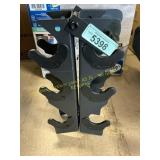 HolaHatha 5/10/15 lb. Dumbbell Rack, Black