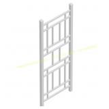 Dura-Trel 75 in. x 28 in. White Vinyl Trellis