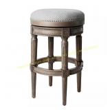 Maven Lane Pullman Bar Stool, Alabaster White