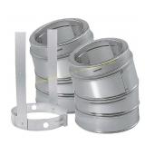 DuraVent DuraPlus 6 in. Elbow Kit with Strap