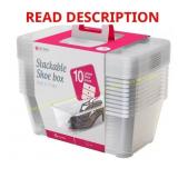 20pk 5.7-Liter Shoe & Closet Boxes