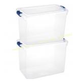 Homz 112-Qt Heavy Duty Storage Totes (2-Pack)