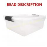 15.5-Qt Latching Clear Container (4-Pack)