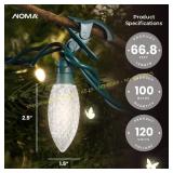 Noma Quick Clip C9 LED String Lights 66.8ft