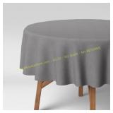 70 in. Gray Solid Tablecloth - Threshold
