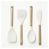 Figmint 4pc Utensil Set, Stainless/Nylon