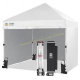 CROWN SHADES Pop Up Canopy Tent 8x8 White