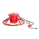 Red Powder-Coated Steel Tree Stand for 9ft