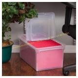 2ct. IRIS USA Letter Legal Size Plastic File Boxes