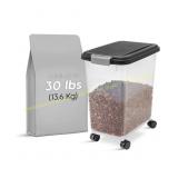 2Ct IRIS 33qt/25lb Airtight Pet Food Storage