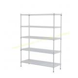 MeshWorks White 5-Tier Garage Shelving (47in.W)