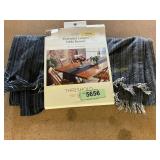 Threshold 14x108in. Table Runner, Blue