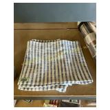 Threshold 14x108 Table Runner, Blue Striped