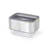 OXO Soap Dispensing Sponge Holder, Black/Gray