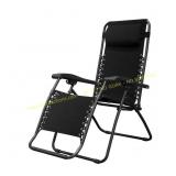 Infinity Black Metal Zero Gravity Patio Chair