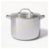 12qt Stainless Stock Pot Silver - Figmint